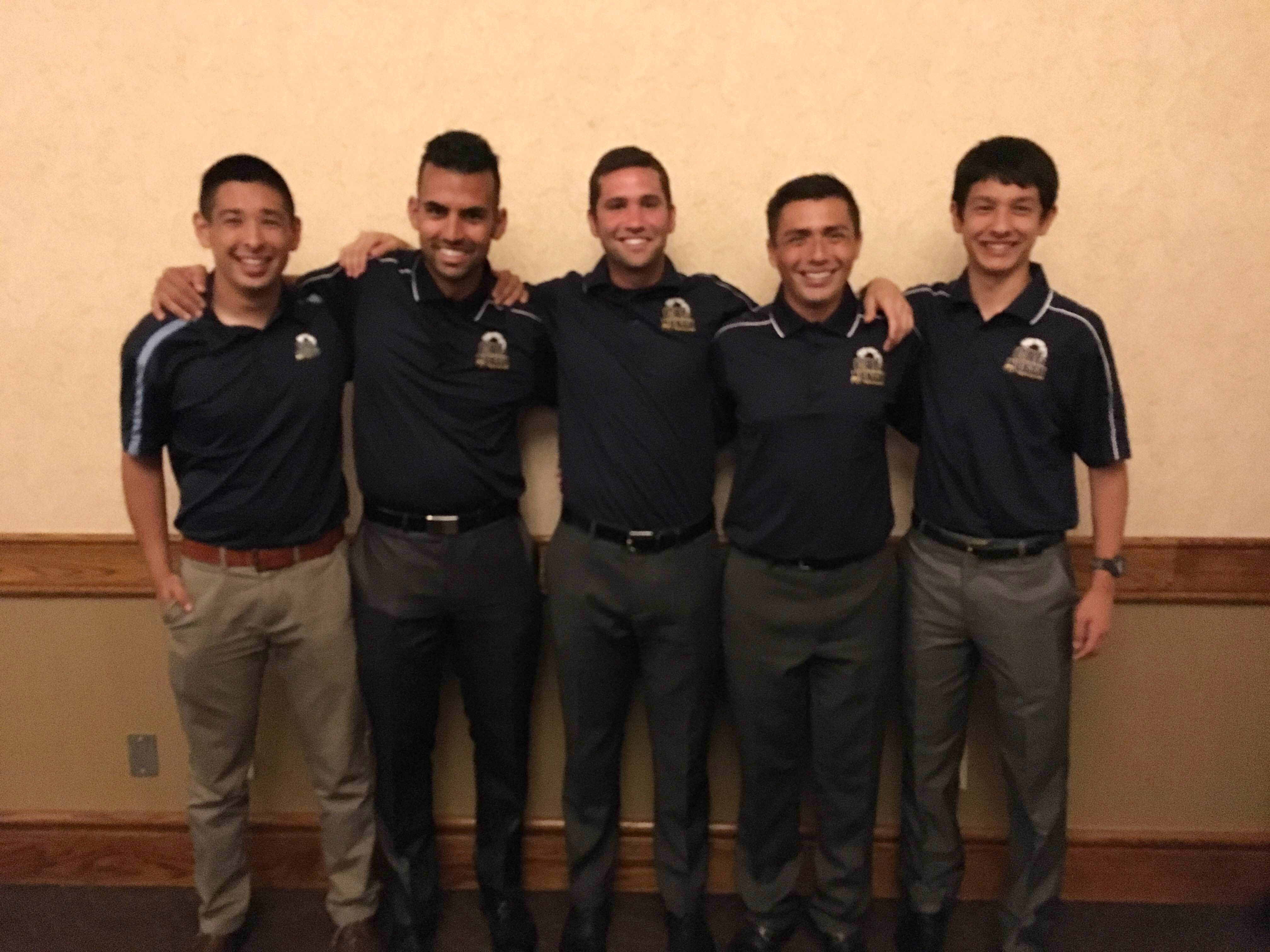 California North Referees (from left to right in the photo): Matt Lanthier, Omeed Azadpour, Mike Welch, Eduardo Zavala, and Michael Lanthier.